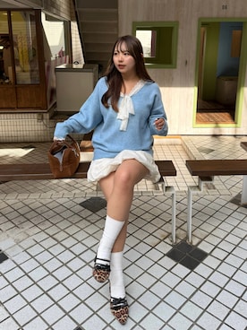 「アイテム（ワンピース）」を使った、may81oさん（レディース・153cm）の秋コーディネート