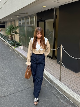 「アイテム（テーラードジャケット）」を使った、may81oさん（レディース・153cm）の冬コーディネート