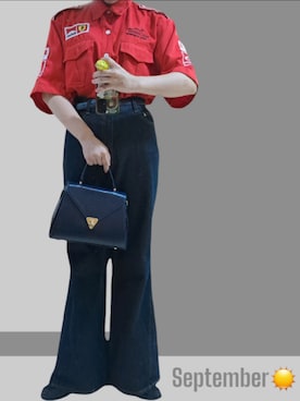 「多系統」｜海苔眉さん（レディース・164cm）の秋コーディネート