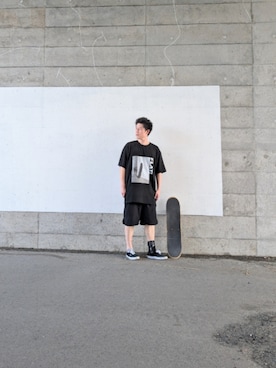 「スケボー」｜FLATさん（メンズ・180cm）の夏コーディネート