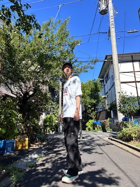 「アイテム（チノパンツ）」を使った、伊勢ゆうたさん（メンズ・172cm・20代）の夏コーディネート