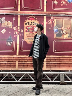 「UNIQLO（ユニクロ）のアイテム（ブルゾン）」を使った、伊勢ゆうたさん（メンズ・172cm）の冬コーディネート