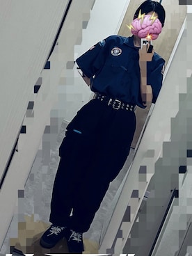 「アイテム（カーゴパンツ）」を使った、o_y_oさん（骨格ナチュラル・レディース・166cm）の夏コーディネート