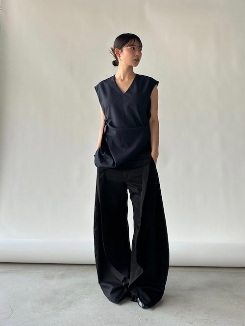 KnuthMarf slit deformed pants グレー XS knuth marfパンツ パンツ