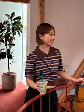 「Knuth Marf（クヌースマーフ）のアイテム」を使った、Knuth Marfさん（レディース・153cm）の夏コーディネート