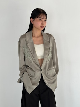 「Knuth Marf（クヌースマーフ）のアイテム（ジャケット/アウター）」を使った、Knuth Marfさん（レディース・159cm）の秋コーディネート