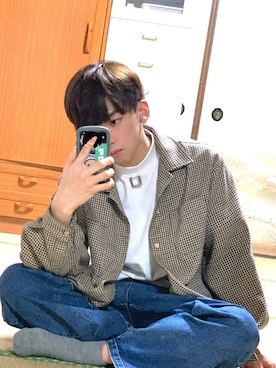 「ジーユー」｜たぶたんさん（メンズ・173cm）の春コーディネート