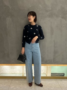 「UNITED ARROWS（ユナイテッドアローズ）のアイテム（カーディガン/ボレロ）」を使った、柴田（shibata)さん（レディース・164cm）の春コーディネート