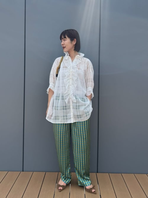 マニプリ　manipuri イージーパンツ 別注】＜manipuri＞チェック イージーパンツ-united LOVE