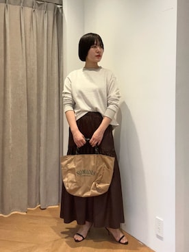 「NOMADIS（ノマディス）のアイテム」を使った、柴田（shibata)さん（レディース・164cm）の冬コーディネート