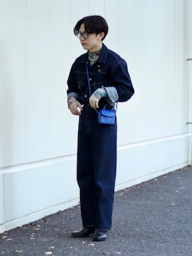「メロートップス」｜「アイテム（ブーツ）」を使った、kenさん（メンズ・165cm）の春コーディネート