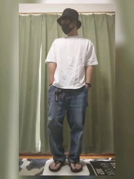 「DAISO（DAISO）のアイテム（シューズ）」を使った、bbtalさん（メンズ・162cm）の夏コーディネート