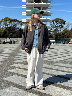 「Lee（リー）のアイテム」を使った、ぶんさん（レディース・153cm）の春コーディネート