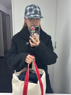 「ROOTOTE（ルートート）のアイテム」を使った、ぶんさん（レディース・153cm）の冬コーディネート