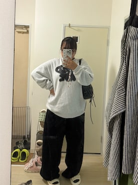 「SPINNS（スピンズ）のアイテム（スウェット）」を使った、2006さん（レディース・162cm）の冬コーディネート