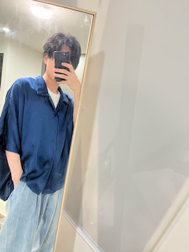 「ADAMASTE（アダマスト）のアイテム（トップス）」を使った、yuuukeyさん（メンズ・164cm）の夏コーディネート