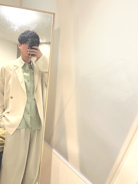 「LILL（リル）のアイテム（テーラードジャケット）」を使った、yuuukeyさん（メンズ・164cm）の冬コーディネート