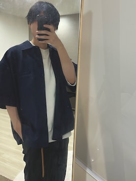 「みんなの白Tフェス」｜「アイテム（スラックス）」を使った、yuuukeyさん（メンズ・164cm）の夏コーディネート