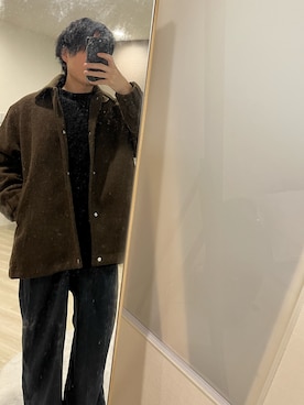 「GUコーデ」｜「アイテム（ブルゾン）」を使った、yuuukeyさん（メンズ・164cm）の冬コーディネート