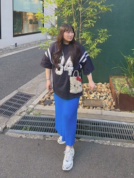 「AMBUSH(アンブッシュ)のアイテム」を使った、SHさん(レディース・158cm)の夏コーディネート
