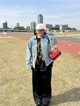 「アイテム（ハンドバッグ）」を使った、SHさん（レディース・158cm・20代）の秋コーディネート