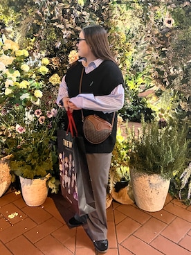 「Yves Saint Laurent（イヴサンローラン）のアイテム（バッグ）」を使った、SHさん（レディース・158cm）の春コーディネート