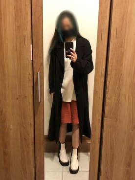 「テーラードコート」｜「アイテム（トップス）」を使った、DODOさん（レディース・159cm）の春コーディネート
