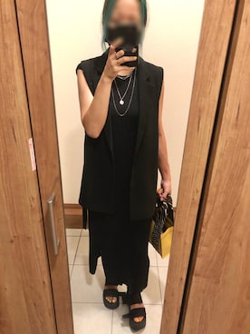 「イエローバッグ」｜DODOさん（レディース・159cm）の夏コーディネート