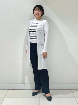 「アイテム（スーツパンツ）」を使った、YUUKIさん（レディース・157cm）の春コーディネート