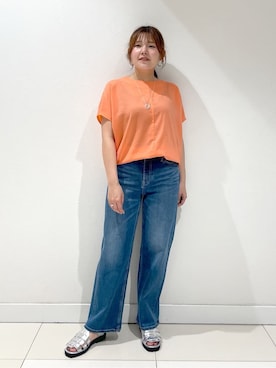 「INDIVI（インディヴィ）のアイテム」を使った、YUUKIさん（レディース・157cm）の夏コーディネート