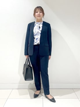 「INDIVI（インディヴィ）のアイテム」を使った、YUUKIさん（レディース・157cm）の冬コーディネート