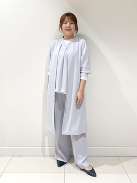 「INDIVI（インディヴィ）のアイテム」を使った、YUUKIさん（レディース・157cm）の春コーディネート