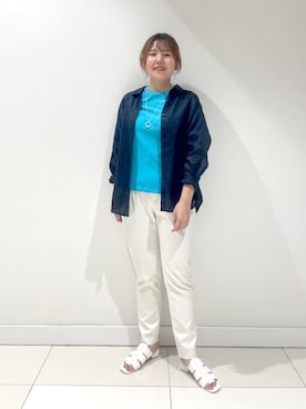 「INDIVI（インディヴィ）のアイテム」を使った、YUUKIさん（レディース・157cm）の春コーディネート