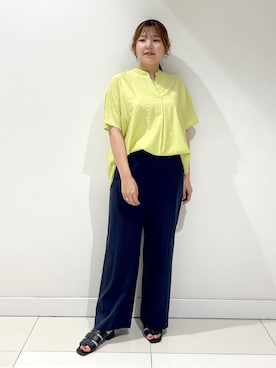 「INDIVI（インディヴィ）のアイテム」を使った、YUUKIさん（レディース・157cm）の夏コーディネート