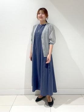 「INDIVI（インディヴィ）のアイテム」を使った、YUUKIさん（レディース・157cm）の夏コーディネート