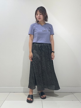 「ＵＶカット」｜「アイテム（その他）」を使った、YUUKIさん（レディース・157cm）の夏コーディネート