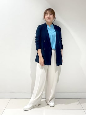 「INDIVI（インディヴィ）のアイテム」を使った、YUUKIさん（レディース・157cm）の春コーディネート