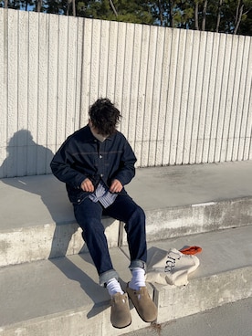 「Right-on（ライトオン）のアイテム（デニムジャケット）」を使った、ryojrさん（メンズ・166cm）の春コーディネート