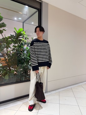 「アイテム（Tシャツ/カットソー）」を使った、おいちゃんさん（メンズ・174cm）の秋コーディネート