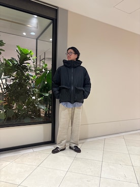 「アイテム（ダウンジャケット/コート）」を使った、おいちゃんさん（メンズ・174cm）の秋コーディネート