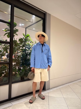 「URBAN RESEARCH（アーバンリサーチ）のアイテム（パンツ）」を使った、おいちゃんさん（メンズ・174cm）の夏コーディネート