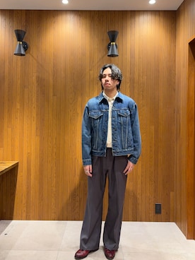 「THOMAS MASON（トーマス メイソン）のアイテム」を使った、松井 颯真（マツイ ソウマ）さん（メンズ・175cm）の冬コーディネート