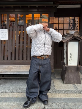 「OY（オーワイ）のアイテム」を使った、らいさん（メンズ・165cm）の春コーディネート