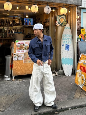 「アイテム（ブーツ）」を使った、らいさん（メンズ・165cm）の秋コーディネート