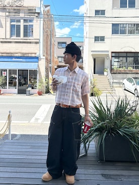 「アイテム（ブーツ）」を使った、らいさん（メンズ・165cm）の夏コーディネート