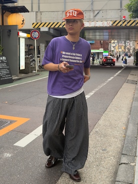 「kutir（クティール）のアイテム」を使った、らいどさん（メンズ・165cm）の夏コーディネート