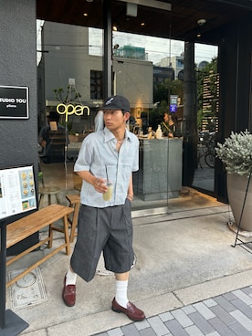 「海外系ファッション」｜らいさん（メンズ・165cm）の夏コーディネート