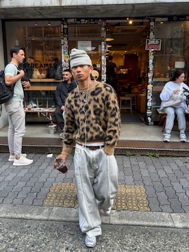 「OY（オーワイ）のアイテム」を使った、らいさん（メンズ・165cm）の冬コーディネート