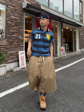 「RED KAP（レッドキャップ）のアイテム」を使った、らいどさん（メンズ・165cm）の春コーディネート