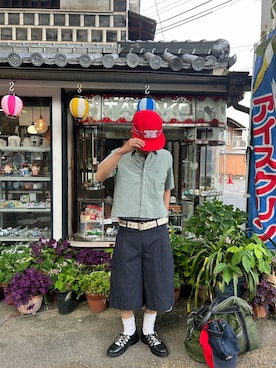 「TOGA（トーガ）のアイテム」を使った、らいさん（メンズ・165cm）の春コーディネート